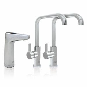 Billi Quadra Twin Plus 21 with XT Touch Dispenser & Square Mixer