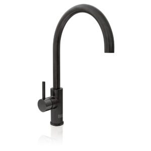 Mixer Tap - Round Gooseneck - Stand-Alone - Gun Metal Grey