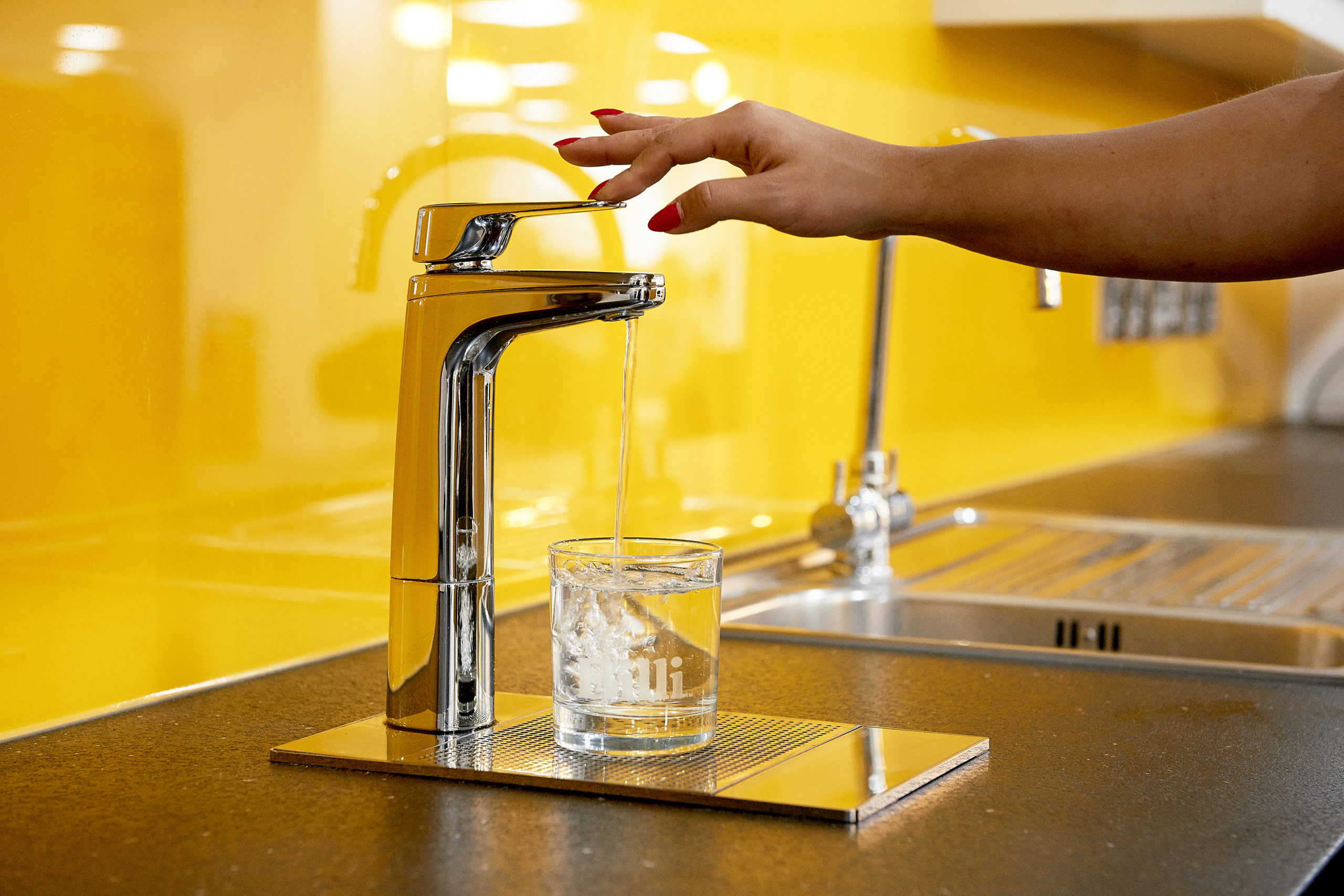 hot water in the kitchen sink